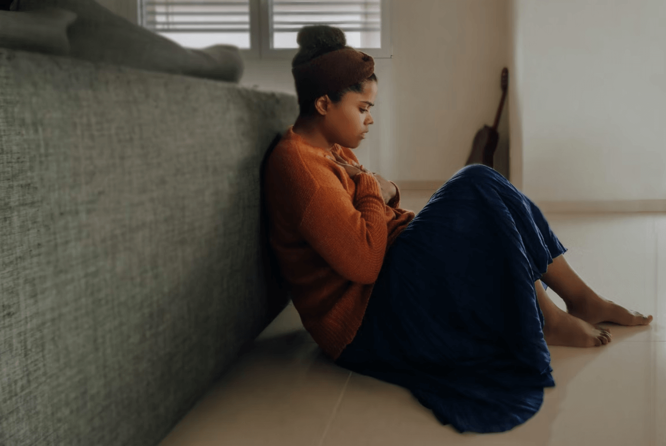 anxious lady, how to relieve anxiety