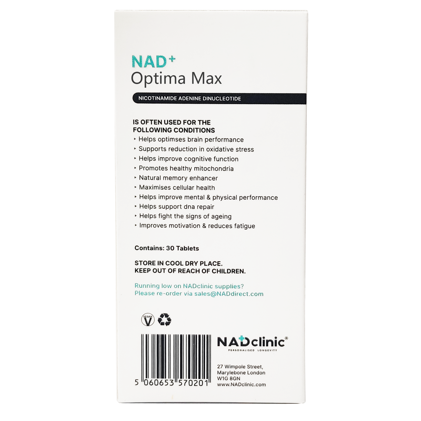 Enhanced Optima Max 30s (1 Month Supply)